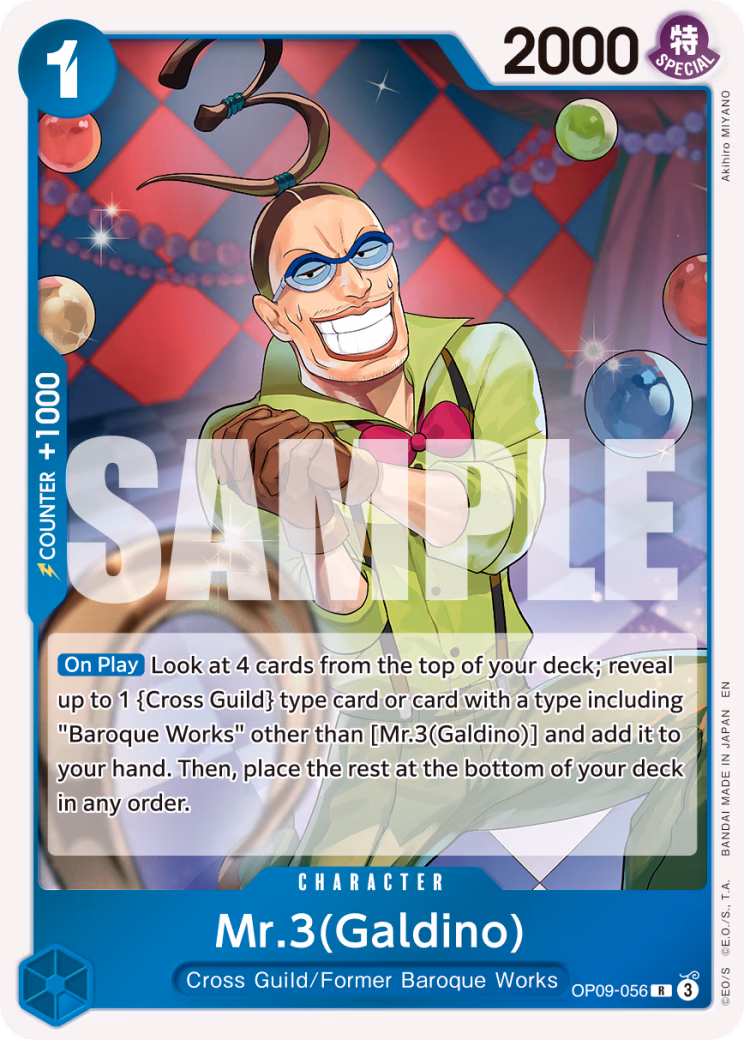 Mr.3(Galdino) (Alternate Art) One Piece card (OP09-056, Premium Booster -The Best- Vol. 2)