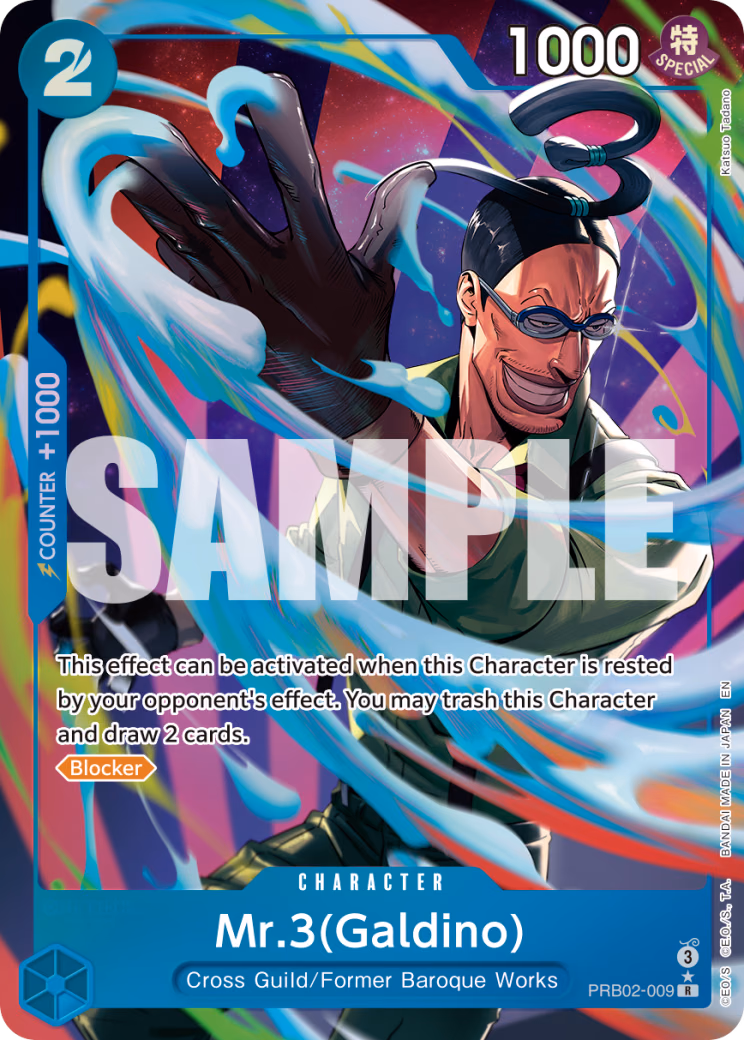 Mr.3(Galdino) (Alternate Art) One Piece card (PRB02-009, Premium Booster -The Best- Vol. 2)