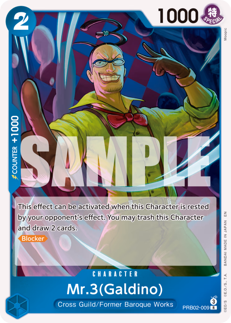Mr.3(Galdino) One Piece card (PRB02-009, Premium Booster -The Best- Vol. 2)