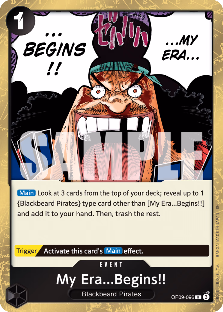 My Era...Begins!! (Alternate Art) One Piece card (OP09-096, Premium Booster -The Best- Vol. 2)