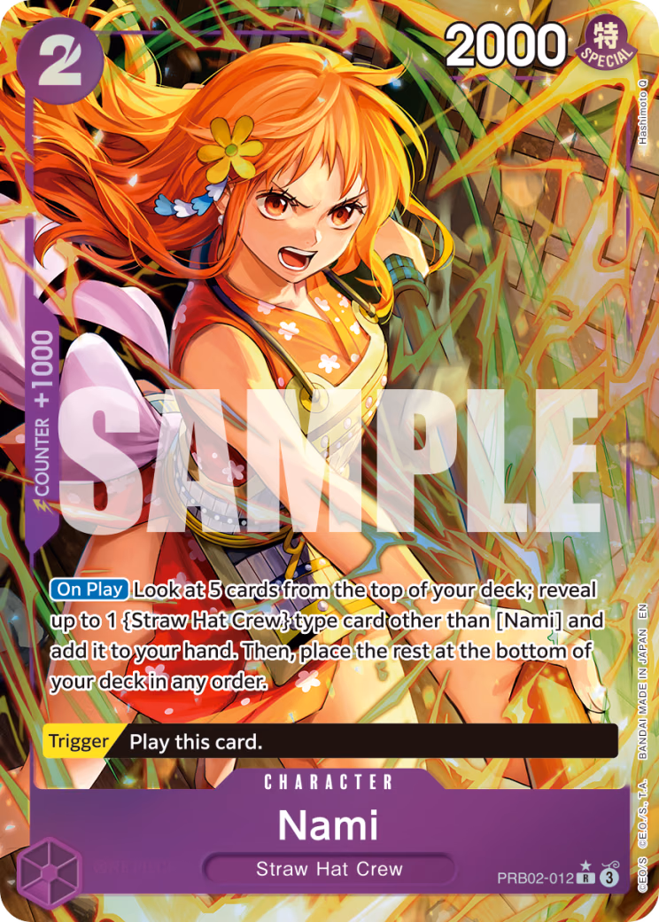 Nami (Alternate Art) One Piece card (PRB02-012, Premium Booster -The Best- Vol. 2)