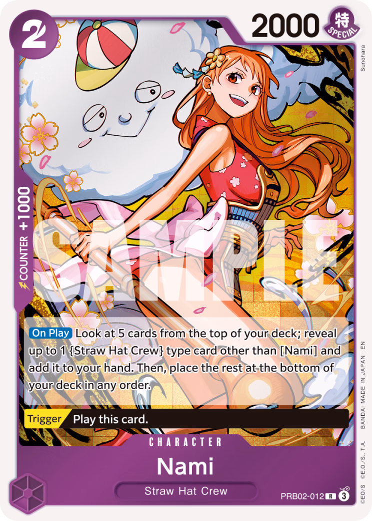 Nami One Piece card (PRB02-012, Premium Booster -The Best- Vol. 2)