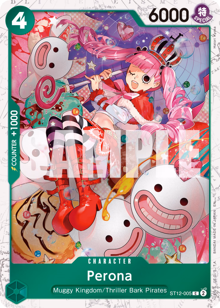 Perona (Pirate Foil) One Piece card (ST12-005, Premium Booster -The Best- Vol. 2)