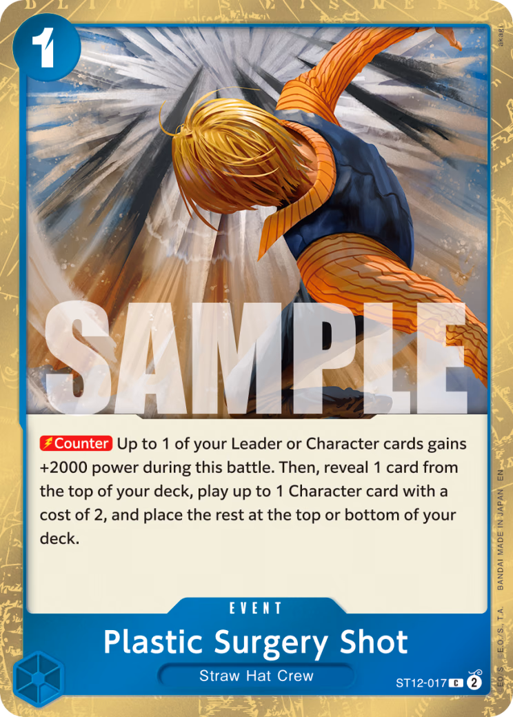 Plastic Surgery Shot (Pirate Foil) One Piece card (ST12-017, Premium Booster -The Best- Vol. 2)