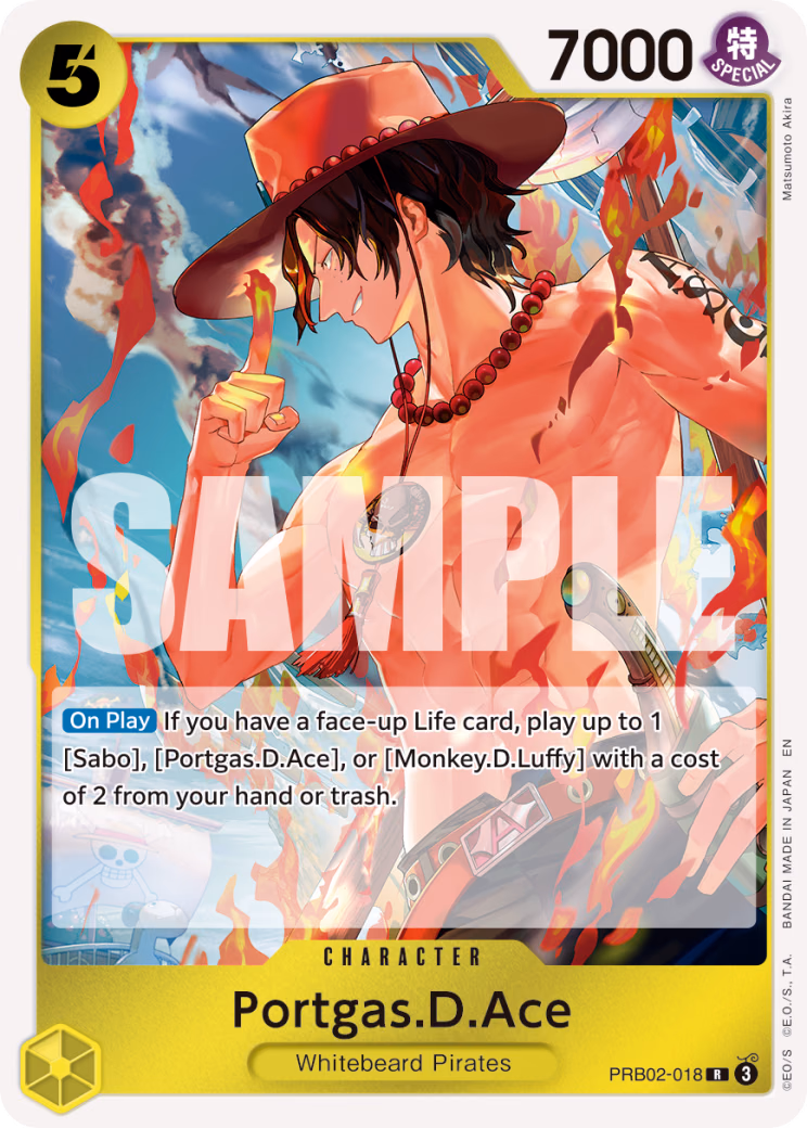 Portgas.D.Ace One Piece card (PRB02-018, Premium Booster -The Best- Vol. 2)