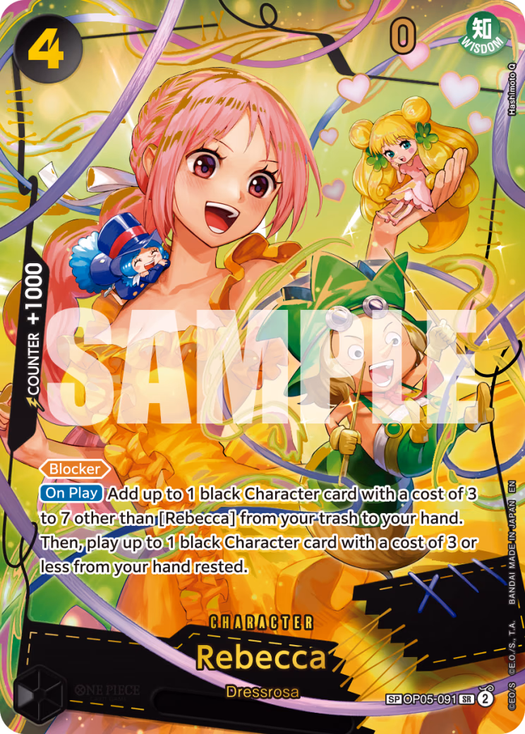 Rebecca (Reprint) One Piece card (OP05-091, Premium Booster -The Best- Vol. 2)