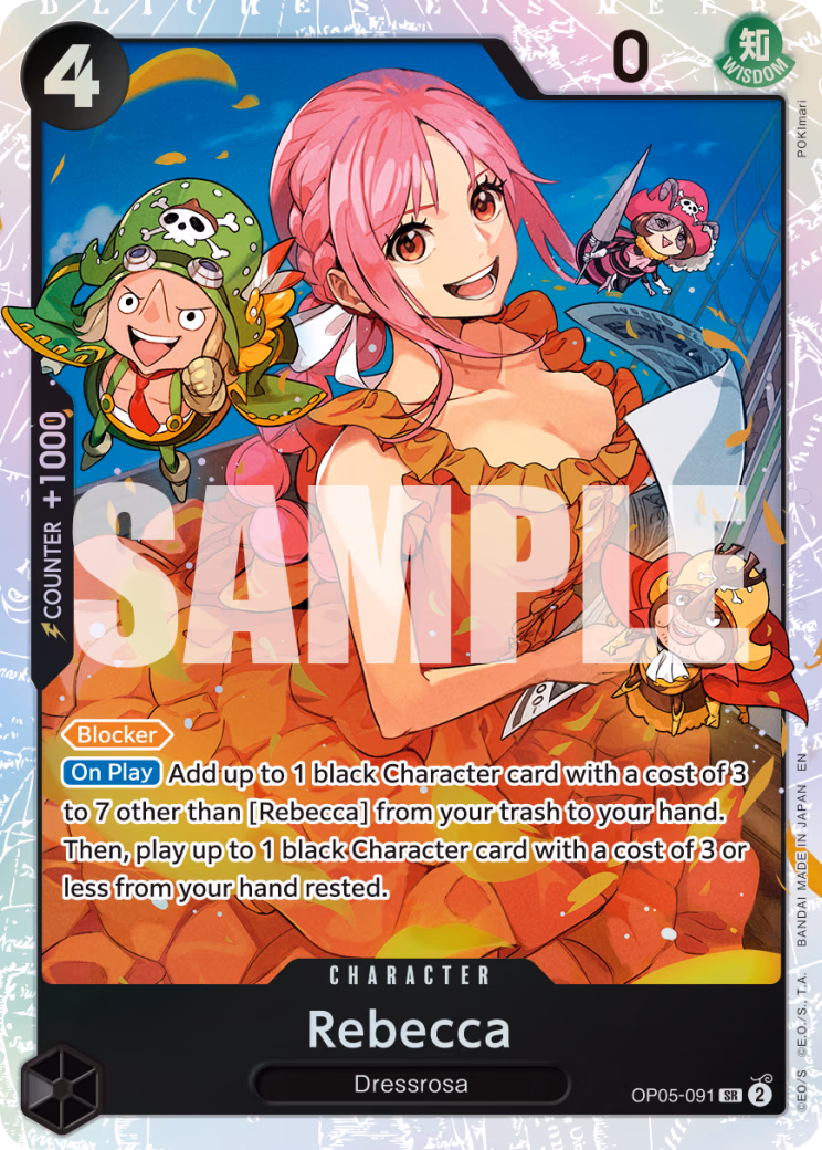Rebecca (SP Card) One Piece card (OP05-091, Premium Booster -The Best- Vol. 2)