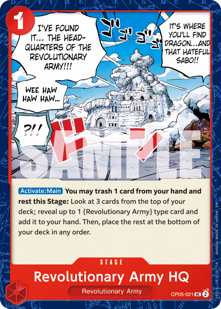 Revolutionary Army HQ (Reprint) One Piece card (OP05-021, Premium Booster -The Best- Vol. 2)