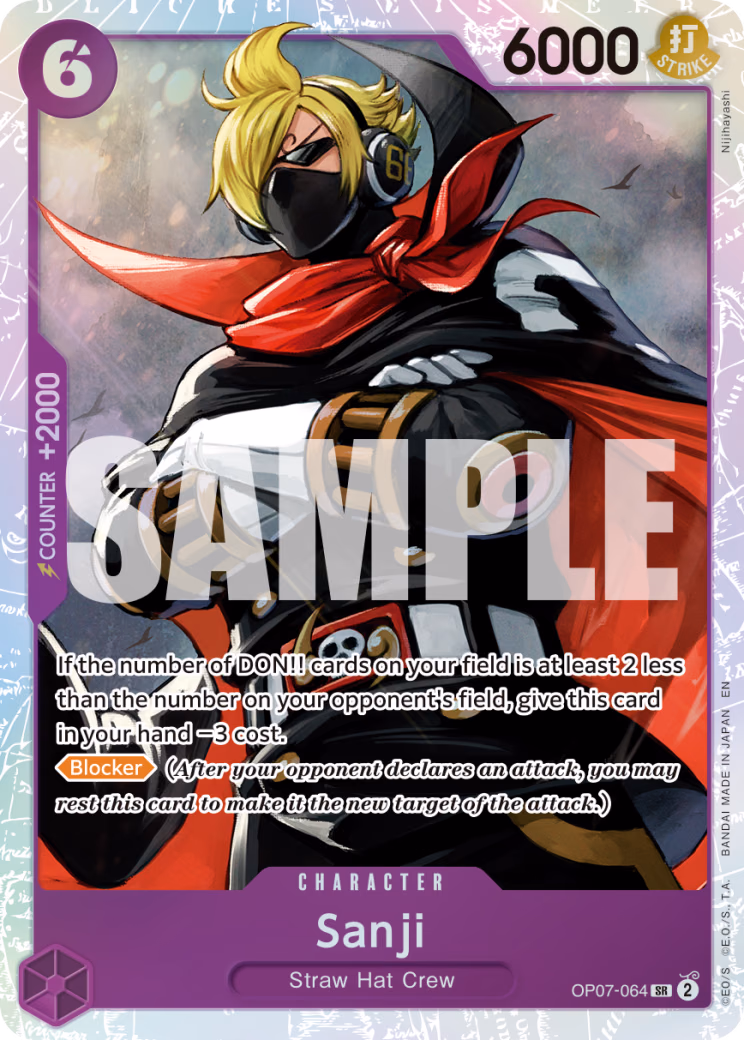 Sanji (Reprint) One Piece card (OP07-064, Premium Booster -The Best- Vol. 2)