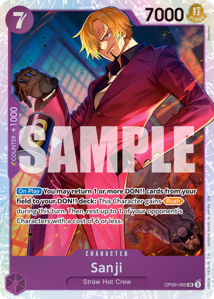 Sanji (Reprint) One Piece card (OP09-065, Premium Booster -The Best- Vol. 2)