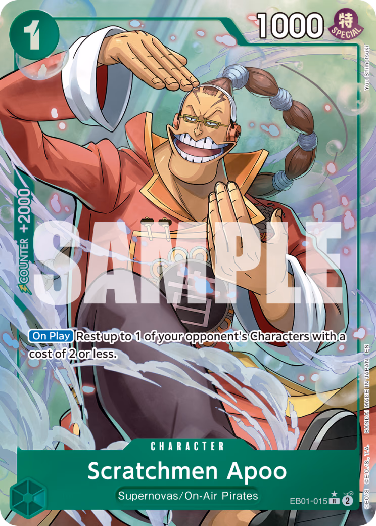 Scratchmen Apoo (Reprint) One Piece card (EB01-015, Premium Booster -The Best- Vol. 2)
