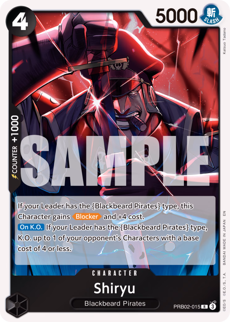 Shiryu One Piece card (PRB02-015, Premium Booster -The Best- Vol. 2)