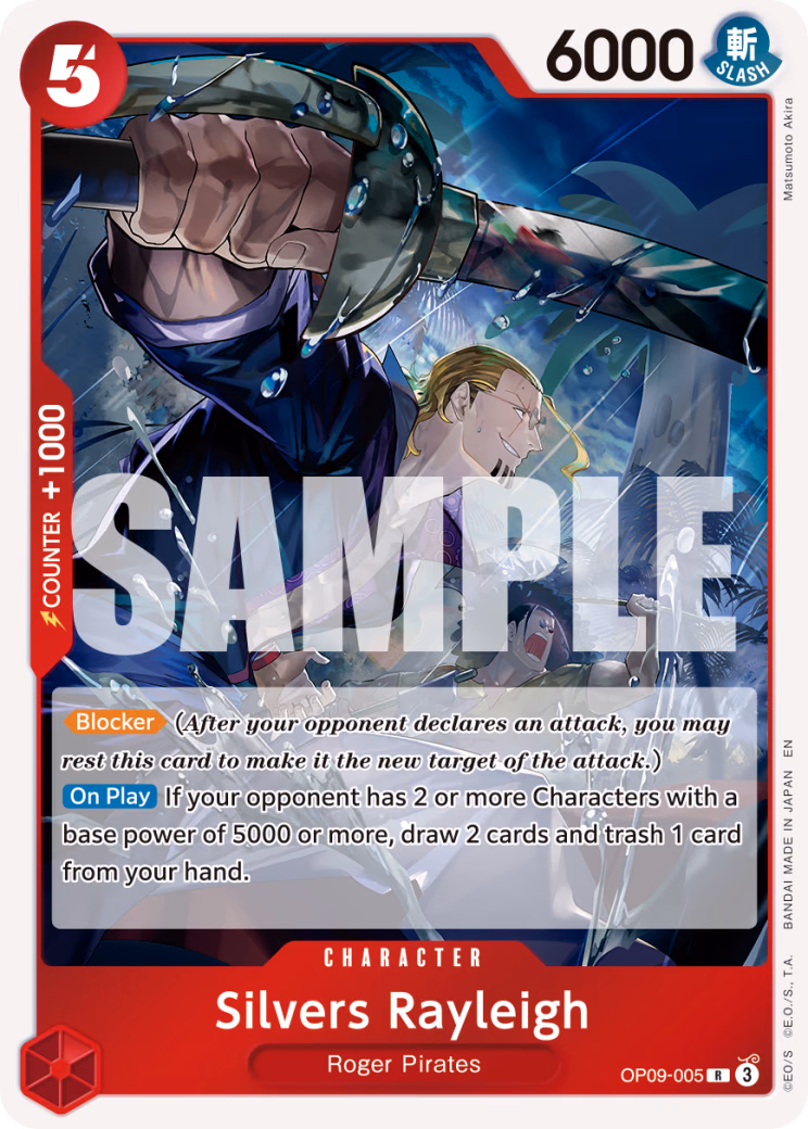 Silvers Rayleigh (Reprint) One Piece card (OP09-005, Premium Booster -The Best- Vol. 2)