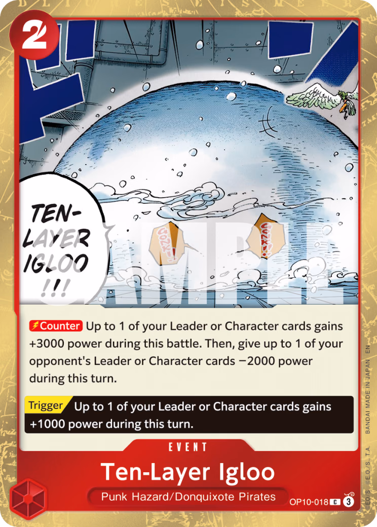 Ten-Layer Igloo (Reprint) One Piece card (OP10-018, Premium Booster -The Best- Vol. 2)
