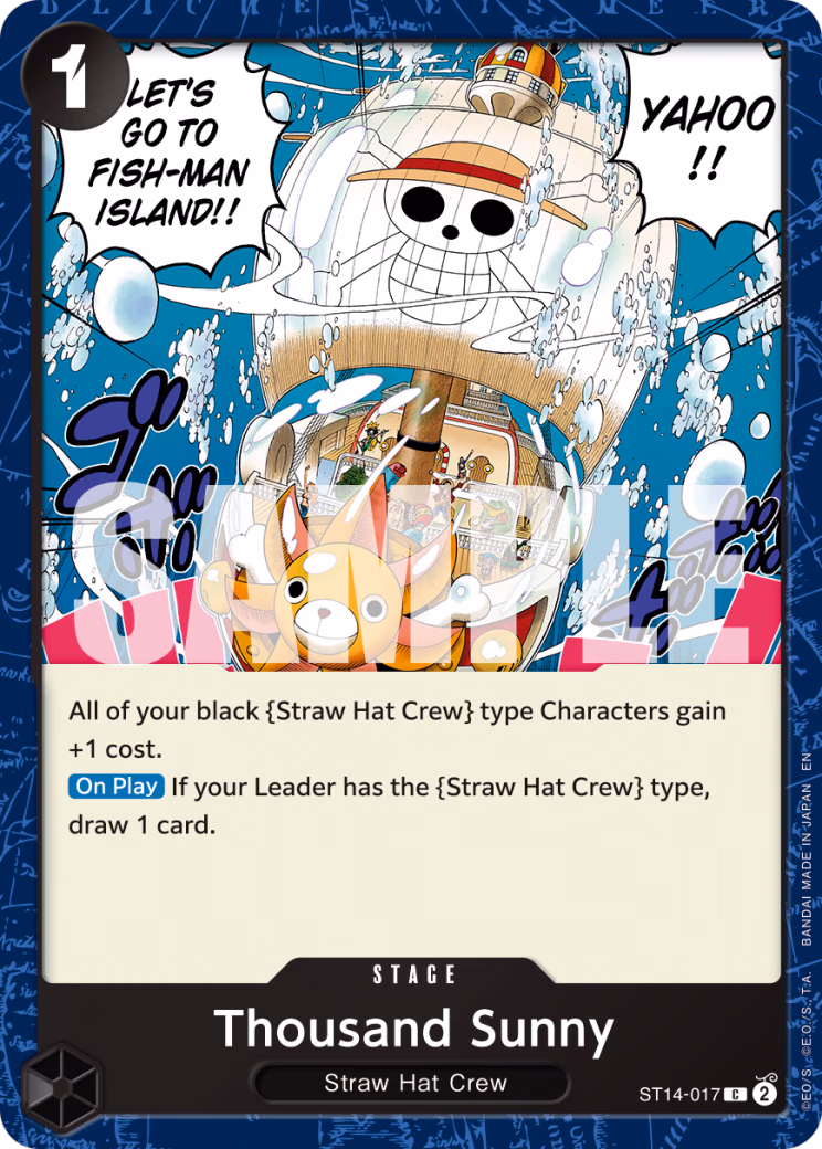 Thousand Sunny (Reprint) One Piece card (ST14-017, Premium Booster -The Best- Vol. 2)