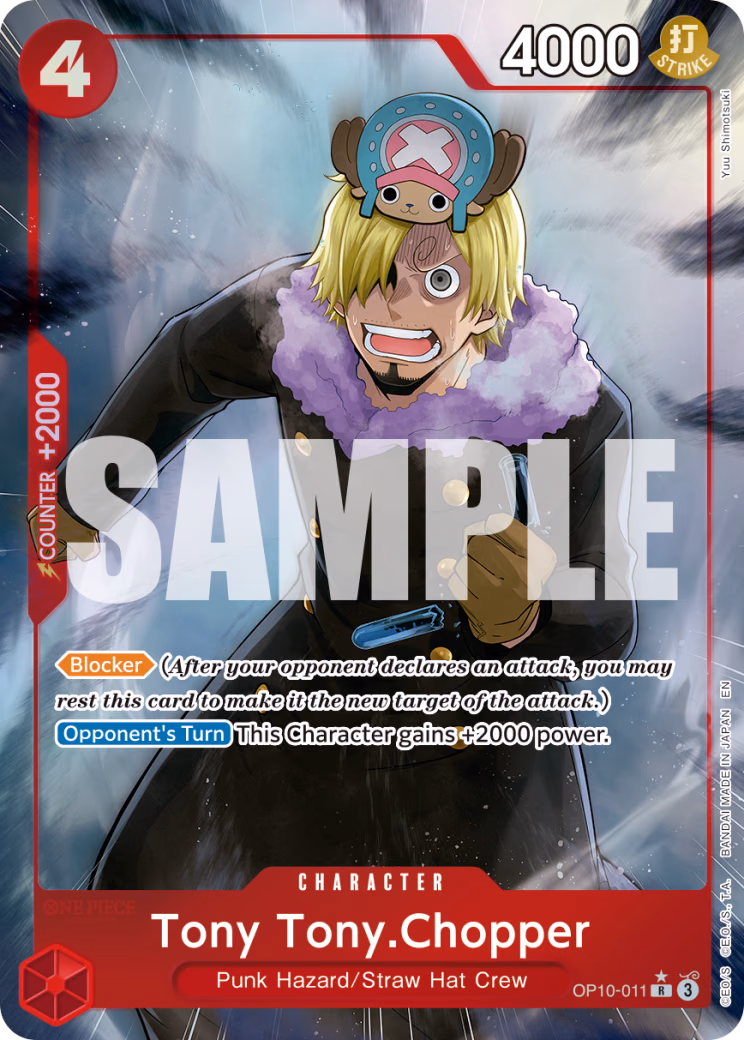 Tony Tony.Chopper (Alternate Art) One Piece card (OP10-011, Premium Booster -The Best- Vol. 2)