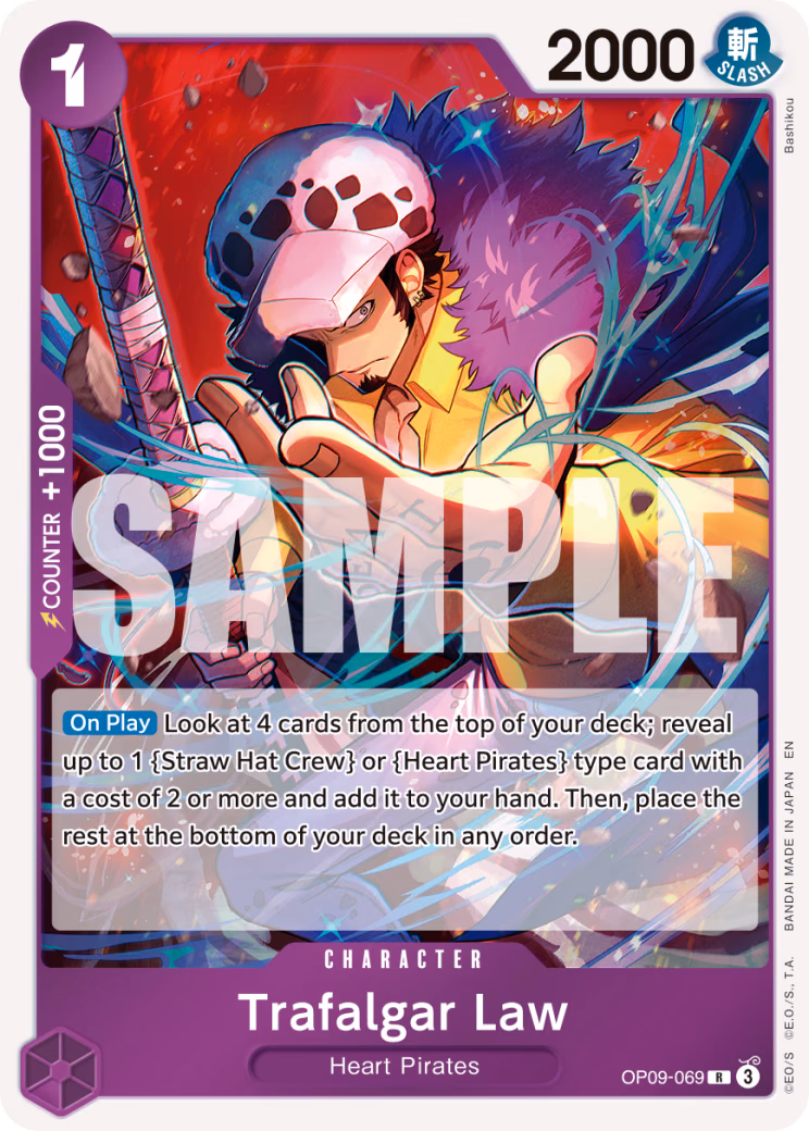 Trafalgar Law (Reprint) One Piece card (OP09-069, Premium Booster -The Best- Vol. 2)