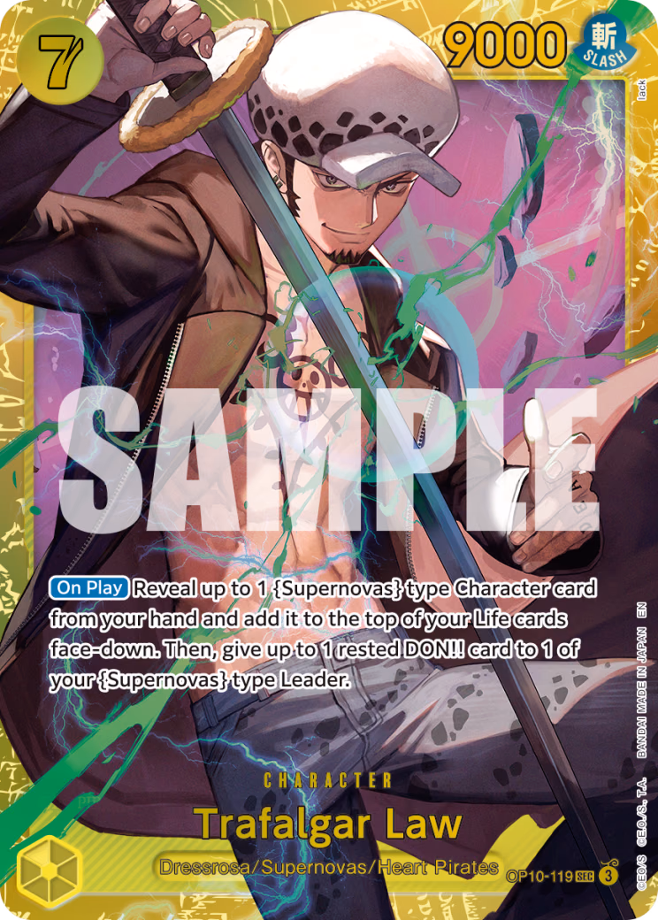 Trafalgar Law (SP Card) One Piece card (OP10-119, Premium Booster -The Best- Vol. 2)