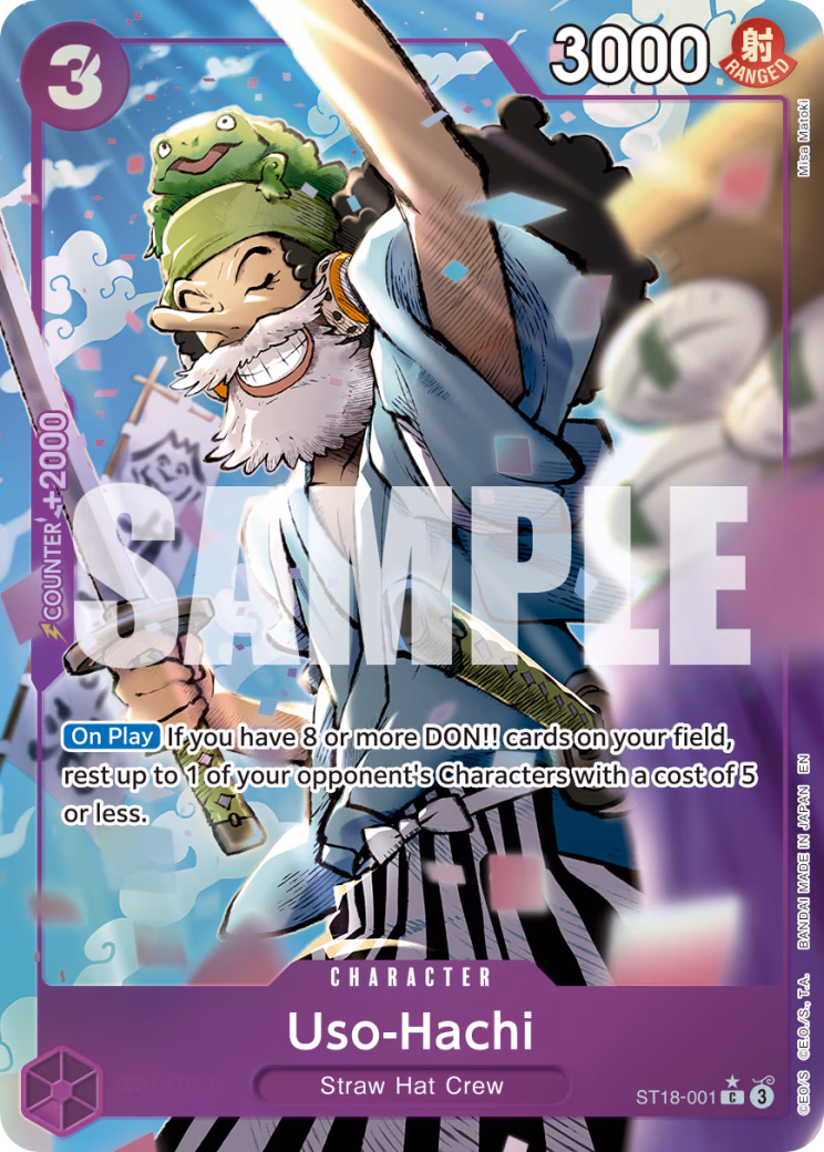 Uso-Hachi (Alternate Art) One Piece card (ST18-001, Premium Booster -The Best- Vol. 2)