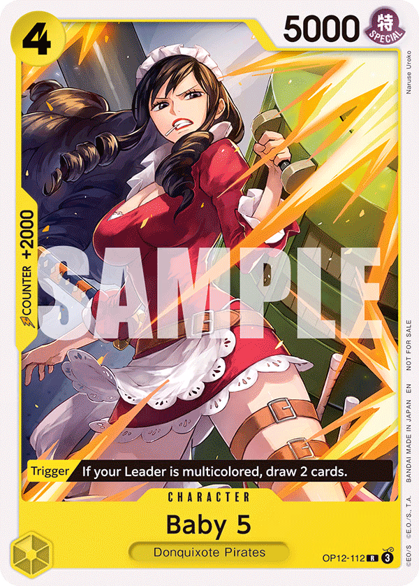 Baby 5 (Tournament Pack 2026 Vol. 1) One Piece card (OP12-112, Promotion Cards)