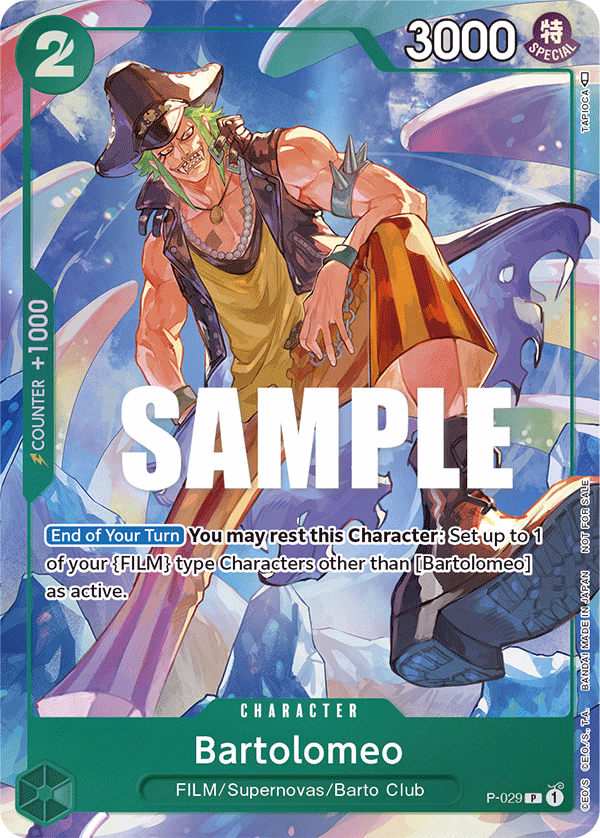 Bartolomeo (Event Pack Vol. 1) One Piece card (P-029, Promotion Cards)