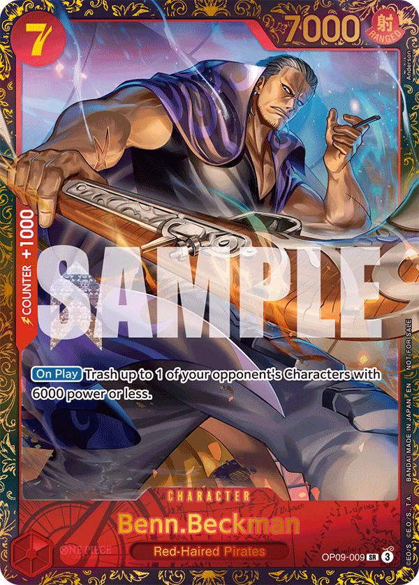 Benn.Beckman (Championship 25-26 Offline Regionals Season 2) One Piece card (OP09-009, Promotion Cards)