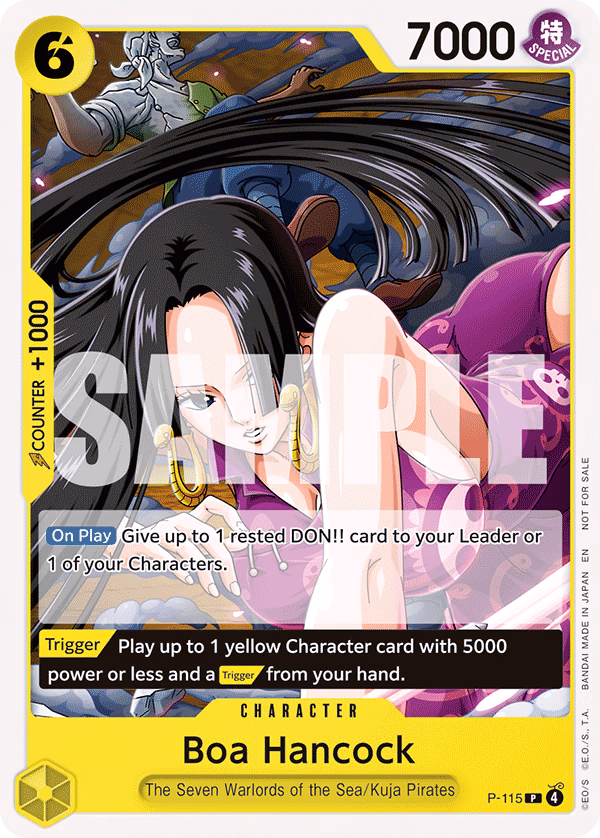 Boa Hancock (OP15 Release Event Winner) One Piece card (P-115, Promotion Cards)