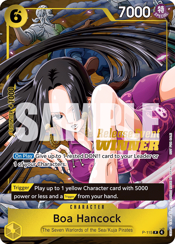 Boa Hancock (OP15 Release Event) One Piece card (P-115, Promotion Cards)