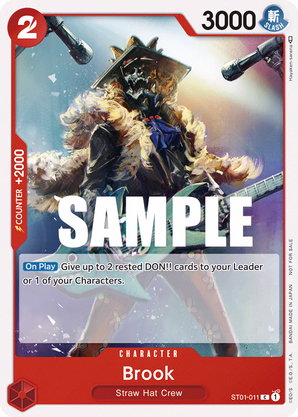 Brook (Tournament Pack Vol. 4) One Piece card (ST01-011, Promotion Cards)