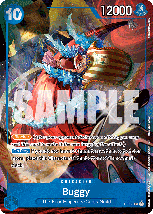 Buggy (Event Pack Vol. 8) One Piece card (P-098, Promotion Cards)