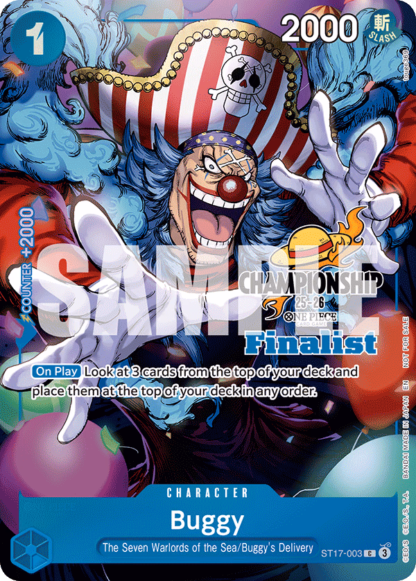 Buggy (CS 25-26 Finalist Card Set 1) One Piece card (ST17-003, Promotion Cards)