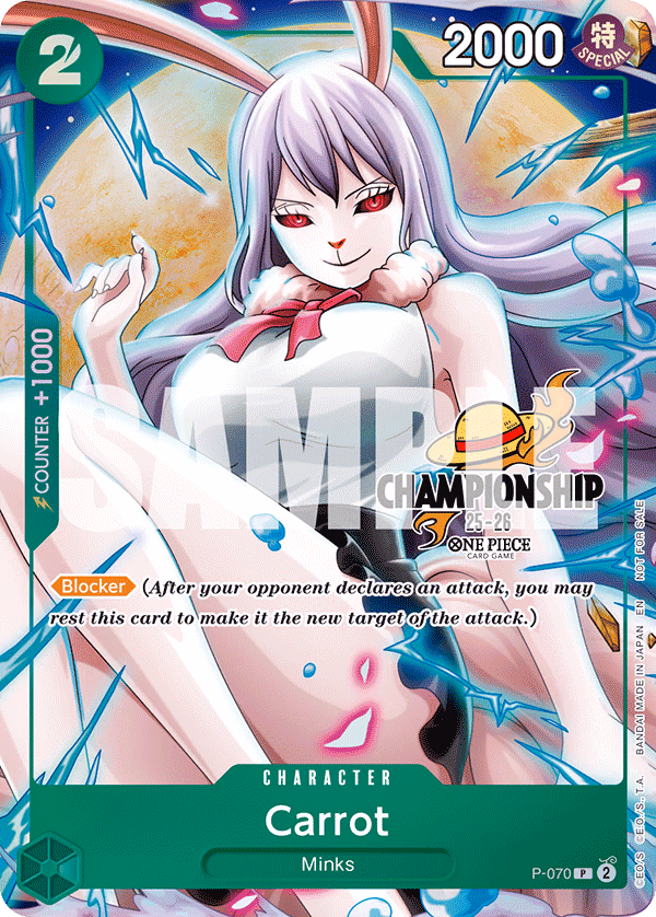 Carrot (CS 25-26 Event Pack Finalist Ver.) One Piece card (P-070, Promotion Cards)