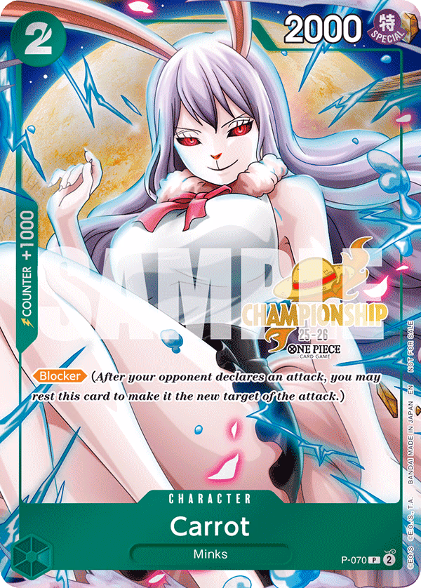 Carrot (CS 25-26 Event Pack) One Piece card (P-070, Promotion Cards)