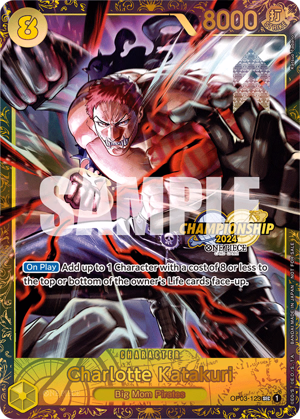 Charlotte Katakuri (Championship 2024) One Piece card (OP03-123, Promotion Cards)