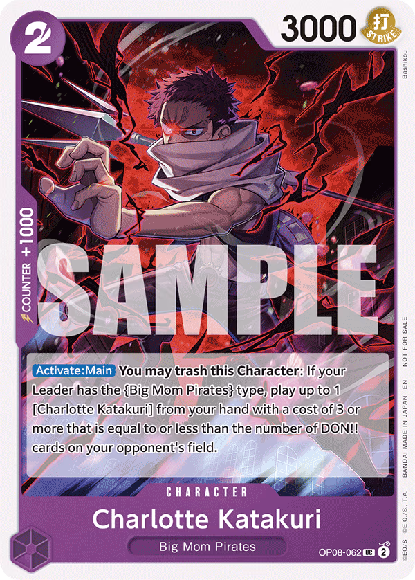 Charlotte Katakuri (Tournament Pack 2025 Vol. 3) One Piece card (OP08-062, Promotion Cards)
