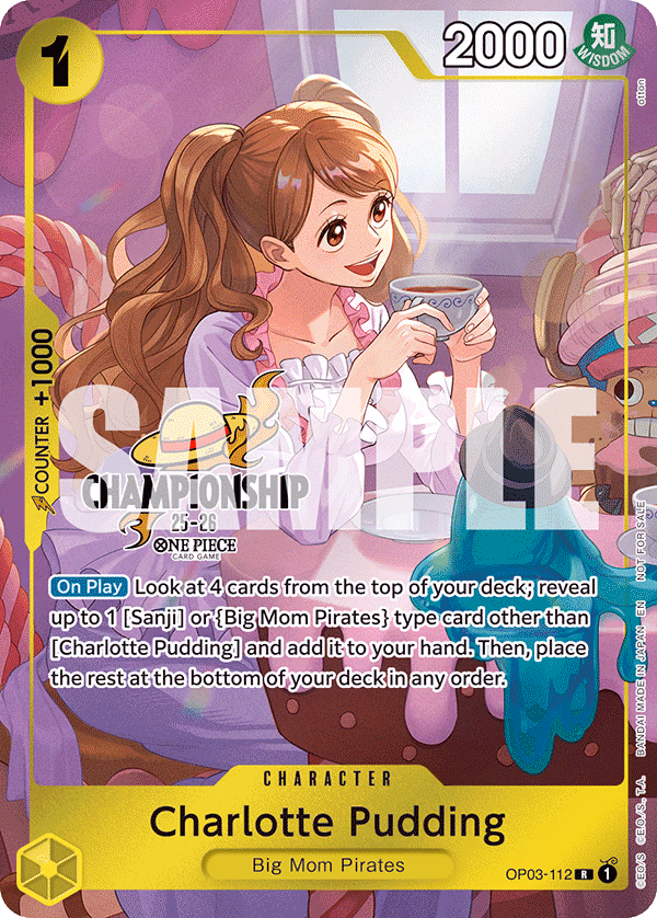 Charlotte Pudding (CS 25-26 Celebration Pack) One Piece card (OP03-112, Promotion Cards)