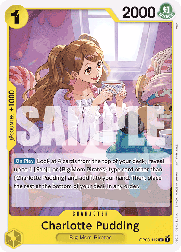 Charlotte Pudding (Tournament Pack 2024 Oct.-Dec.) One Piece card (OP03-112, Promotion Cards)
