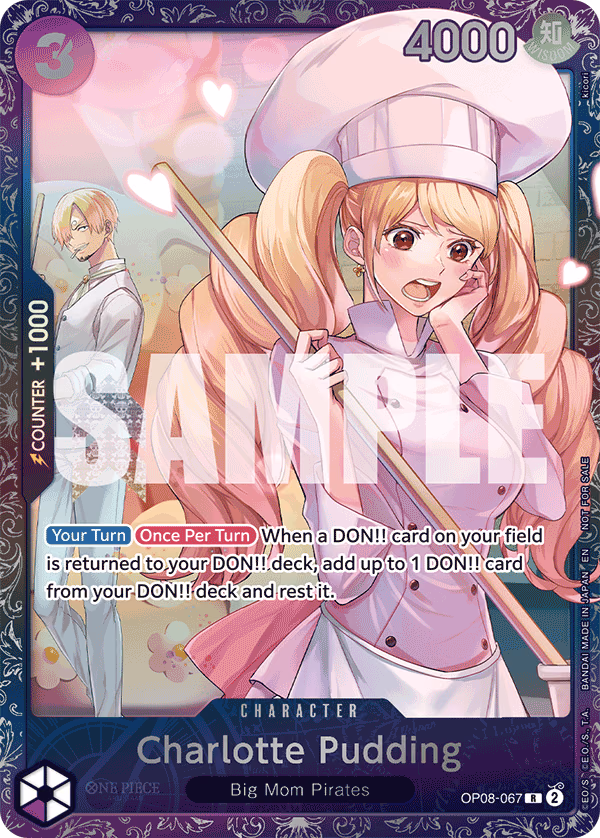 Charlotte Pudding (Treasure Cup 2025) One Piece card (OP08-067, Promotion Cards)
