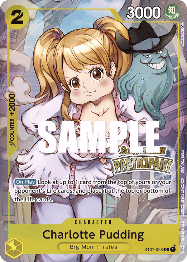 Charlotte Pudding (Online Regional 2023 Finalist) One Piece card (ST07-008, Promotion Cards)