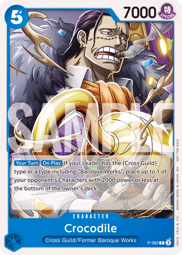 Crocodile (Store 2-on-2 Battle 2025 Winner) One Piece card (P-082, Promotion Cards)