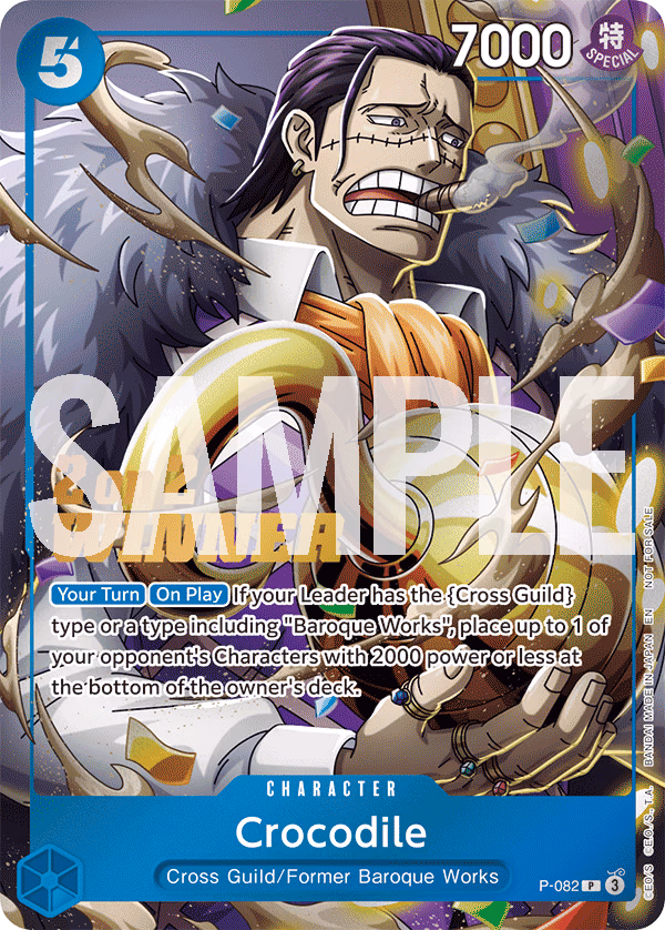 Crocodile (Store 2-on-2 Battle 2025) One Piece card (P-082, Promotion Cards)