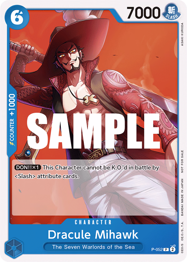Dracule Mihawk (Sealed Battle Kit Vol. 1) One Piece card (P-052, Promotion Cards)