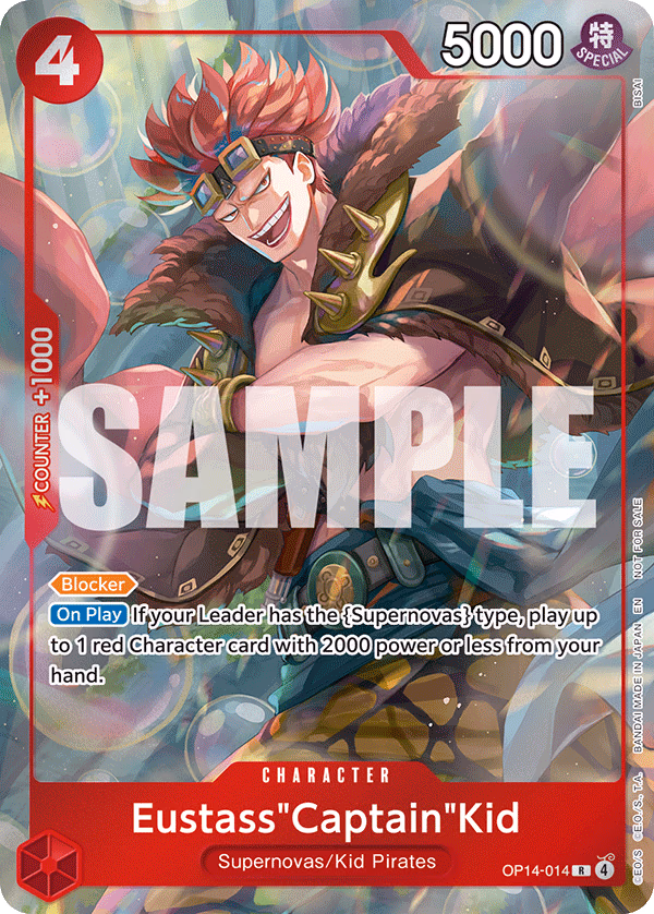 Eustass"Captain"Kid (Dash Pack) One Piece card (OP14-014, Promotion Cards)