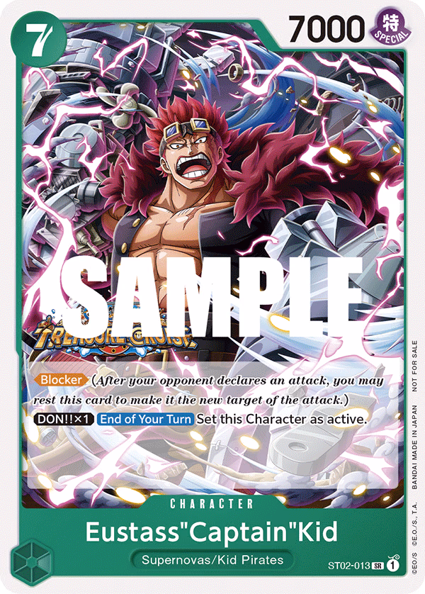 Eustass"Captain"Kid (Tournament Pack Vol. 5) One Piece card (ST02-013, Promotion Cards)