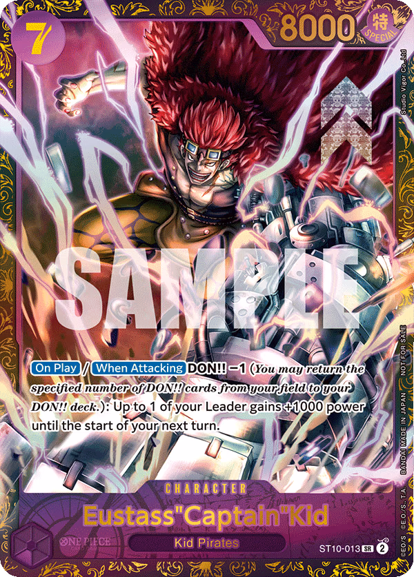 Eustass"Captain"Kid (CS 2023 Top Players Pack) One Piece card (ST10-013, Promotion Cards)