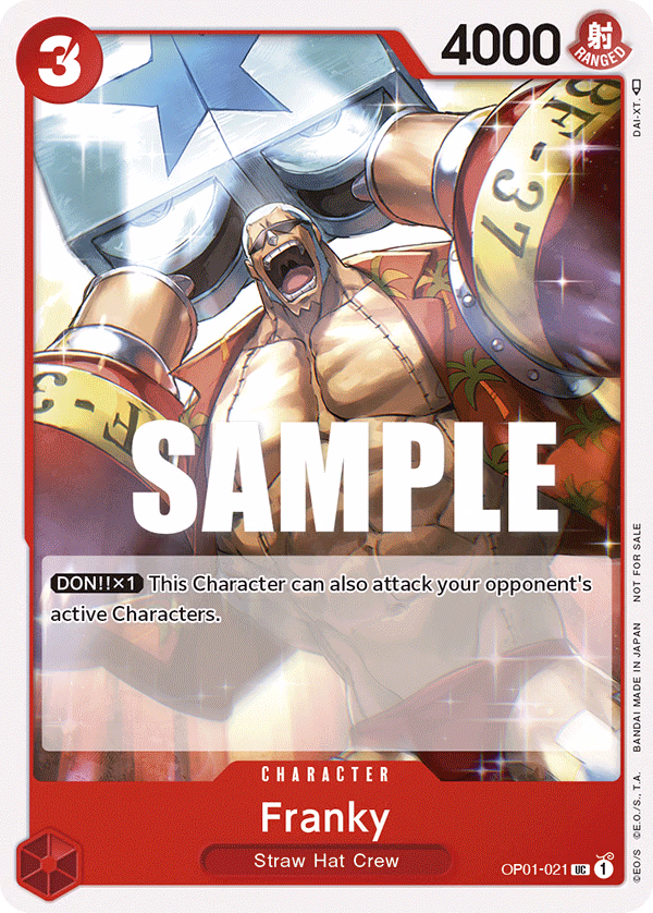 Franky (Tournament Pack Vol. 2) One Piece card (OP01-021, Promotion Cards)