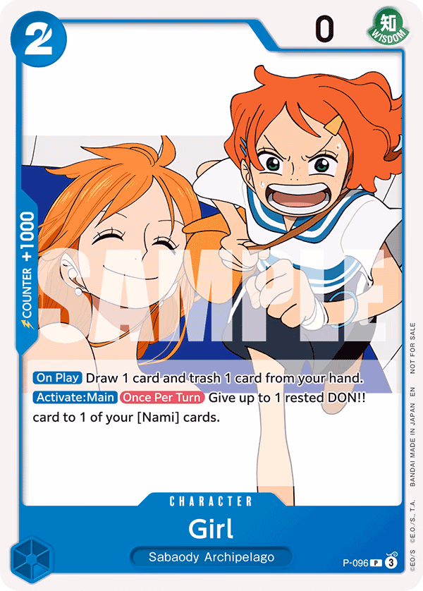 Girl (OP14 Release Event Winner) One Piece card (P-096, Promotion Cards)