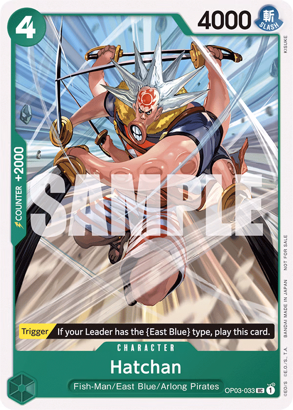 Hatchan (Tournament Pack Vol. 6) One Piece card (OP03-033, Promotion Cards)