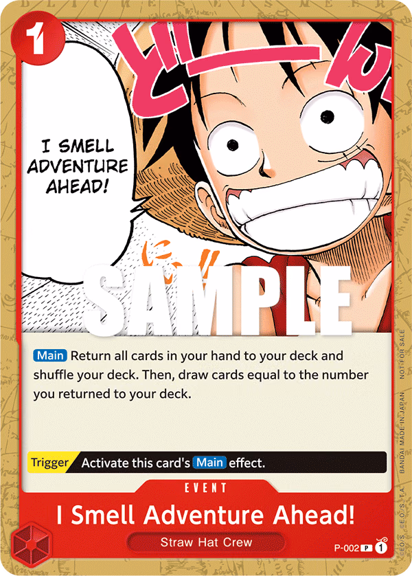 I Smell Adventure!!! (Promotion Pack 2022) One Piece card (P-002, Promotion Cards)