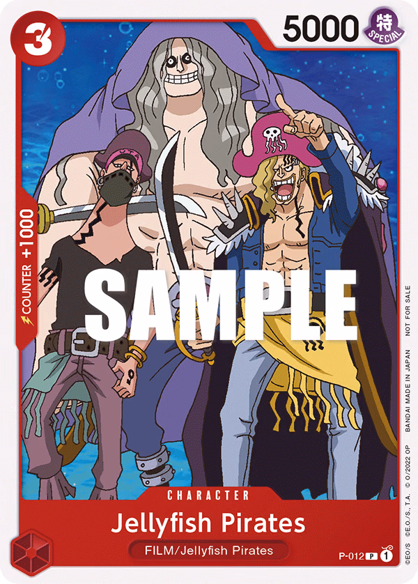 Jellyfish Pirates (One Piece Film Red) One Piece card (P-012, Promotion Cards)